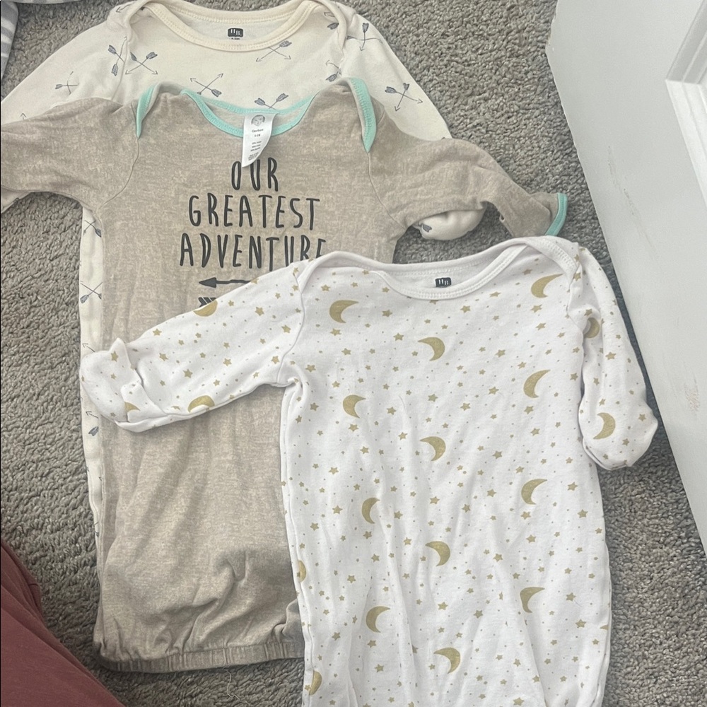 Infant sleep shirts - set of 3